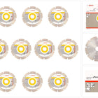 Bosch Standard Universal Turbo Diamant Trennscheibe 125 mm 10 Stk. ( 10x 2608602394 ) Beton Aufnahme 22,23 mm - Toolbrothers
