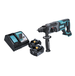 Makita DHR 241 RF Akku Bohrhammer 18 V 1,9 J SDS plus + 2x Akku 3,0 Ah + Ladegerät