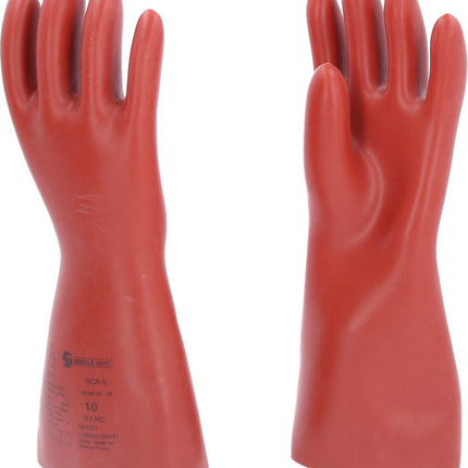 KS TOOLS Elektriker-Schutzhandschuh mit mechanischen und thermischen Schutz, Größe 10, Klasse 0, rot ( 117.0087 ) - Toolbrothers