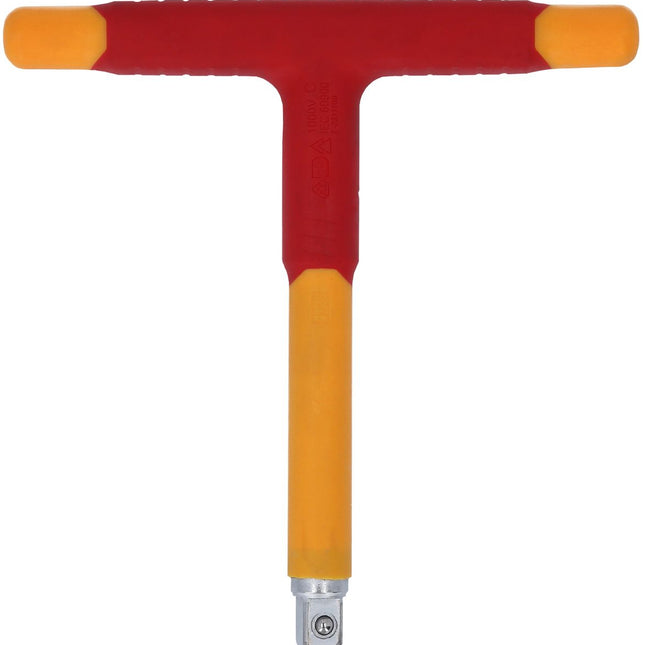 KS TOOLS 1/2" T-Griff-Aufsteckschlüssel mit Schutzisolierung, 200mm ( 117.5340 ) - Toolbrothers