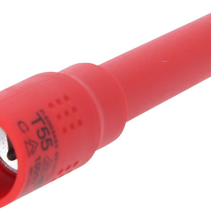 KS TOOLS 3/8" Isolierte Bit-Stecknuss Torx, T55, 122mm ( 118.3829 ) - Toolbrothers
