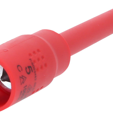 KS TOOLS 3/8" Isolierte Bit-Stecknuss Innensechskant, 5mm, 122mm lang ( 118.3872 ) - Toolbrothers