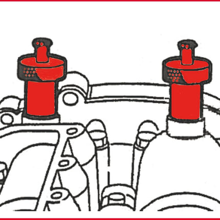 KS TOOLS Serie di utensili per messa in fase motore per Fiat / Iveco, 5 pz ( 400.0400 )
