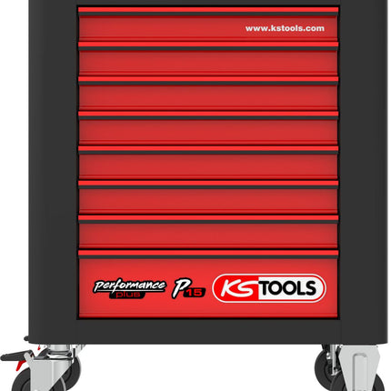 KS TOOLS Dotación de carro de taller Performanceplus P15 con 284 herramientas para 6 cajones ( 815.6284 )