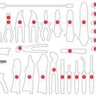 KS TOOLS Leere Schaumstoffeinlage zu 821.0034 ( 821.0034-97 )