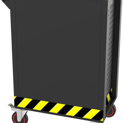 KS TOOLS ECOline SCHWARZ/ROT/GELB Werkstattwagen mit 7 Schubladen ( 897.1007 )