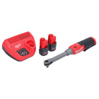 Milwaukee M12 FHIR38LR-252 Hochgeschwindigkeits Akku Ratsche Lang 12 V 47 Nm 3/8