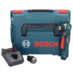 Bosch Professional GWB 12V-10 Akku Winkelbohrmaschine 12 V + 1x Akku 2,0 Ah + Ladegerät + L-Boxx
