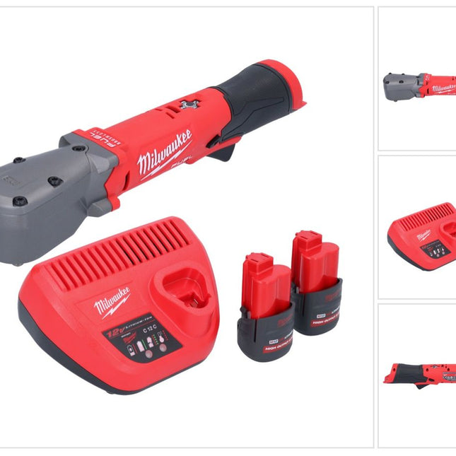 Milwaukee M12 FRAIWF38-252 Akku Winkelschlagschrauber 12 V 3/4" 270 Nm Brushless + 2x Akku 2,5 Ah + Ladegerät