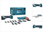 Makita DTM52ZJX2 Starlock Max Brushless 18V Cordless Utensile multifunzione + Set Makpac + Set accessori, 43 pezzi. - senza batteria, senza caricabatterie