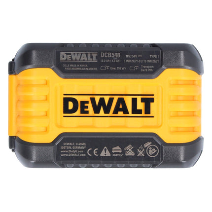 Batería recargable DeWalt DCB 548 18 V / 54 V máx. 12 Ah / 12000 mAh Li-Ion XR FLEXVOLT - con indicador del nivel de carga