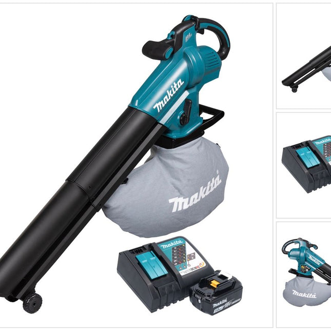Makita DUB 187 RF cordless leaf blower and vacuum cleaner 18 V brushless + 1x rechargeable battery 3.0 Ah + charger