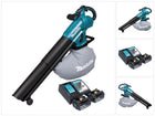 Soplador y aspirador de hojas sin escobillas Makita DUB 187 RF2 Cordless 18 V + 2 baterías de 3,0 Ah + cargador