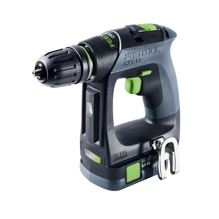 Festool CXS 12 2,5-Plus Trapano avvitatore a batteria 12 V 30 Nm Brushless ( 576864 ) + 2x batteria 2,5 Ah + caricatore + Systainer