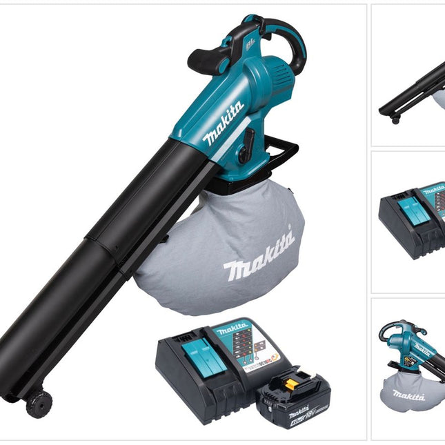 Soffiatore e aspirapolvere a batteria Makita DUB 187 RM 18 V Brushless + 1x batteria 4,0 Ah + caricabatterie
