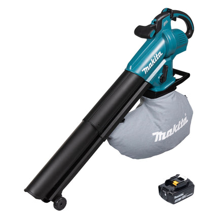 Makita DUB 187 T Souffleur et aspirateur de feuilles sans fil 18 V Brushless + 1x batterie 5,0 Ah - sans chargeur