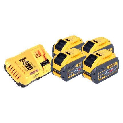 DeWalt DCB 118 Y4 Kit de inicio de batería 18 V / 54 V 4 baterías XR FLEXVOLT de 12 Ah + cargador