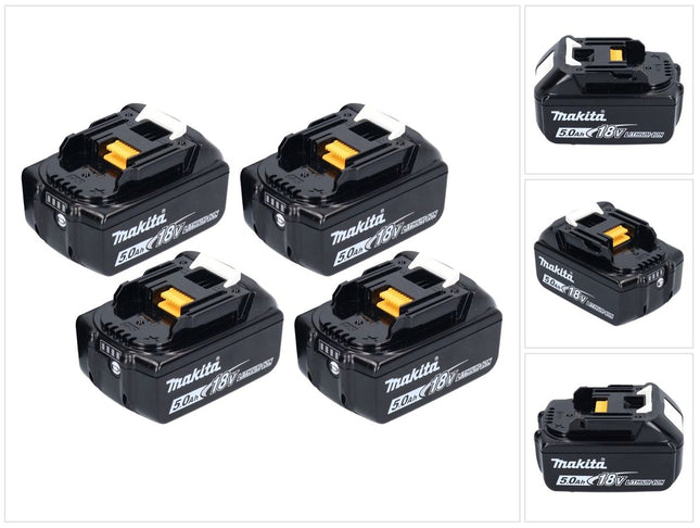 Batería Makita 4x BL 1850 B 18 V 5,0 Ah / 5000 mAh Li-Ion ( 4x 197280-8 )