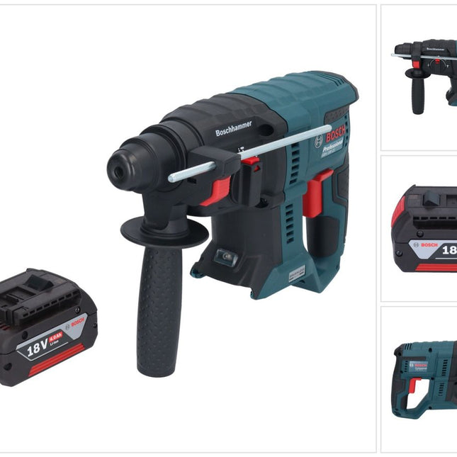 Bosch GBH 18V-21 Professional Akku Bohrhammer 18 V 2,0 J SDS plus Brushless + 1x Akku 4,0 Ah - ohne Ladegerät