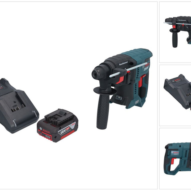 Bosch GBH 18V-21 Professional akumulatorowa wiertarko-wkrętarka udarowa 18 V 2,0 J SDS plus Brushless + 1x akumulator 4,0 Ah + ładowarka