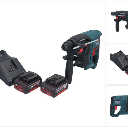 Bosch GBH 18V-21 Professional Akku Bohrhammer 18 V 2,0 J SDS plus Brushless + 2x Akku 5,0 Ah + Ladegerät