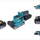 Makita DBO 382 T1 Akku Schwingschleifer 18 V 93 x 185 mm Brushless + 1x Akku 5,0 Ah - ohne Ladegerät