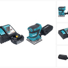 Levigatrice vibrante a batteria Makita DBO 484 RM1 18 V 112 x 102 mm + 1x batteria 4,0 Ah + caricabatterie