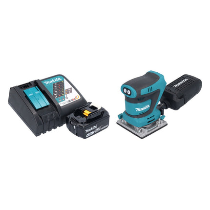 Makita DBO 484 RM1 akumulatorowa szlifierka oscylacyjna 18 V 112 x 102 mm + 1x akumulator 4,0 Ah + ładowarka