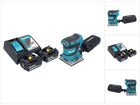 Makita DBO 484 RG cordless orbital sander 18 V 112 x 102 mm + 2x rechargeable battery 6.0 Ah + charger
