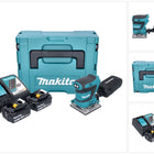 Makita DBO 484 RMJ ponceuse orbitale sans fil 18 V 112 x 102 mm + 2x batterie 4,0 Ah + chargeur + Makpac