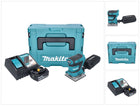 Makita DBO 484 RT1J Akku Schwingschleifer 18 V 112 x 102 mm + 1x Akku 5,0 Ah + Ladegerät + Makpac