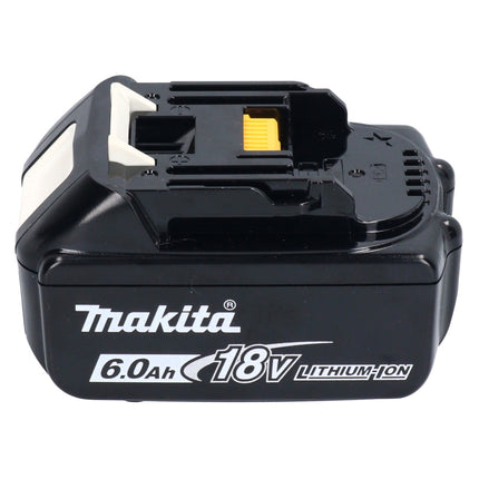Makita DJS 200 G1J tijeras de chapa sin cable 18 V 2,0 mm sin escobillas + 1x batería recargable 6,0 Ah + Makpac - sin cargador