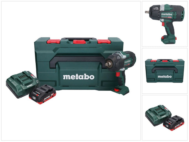 Metabo SSW 18 LTX 1450 BL cordless impact wrench 18 V 1450 Nm brushless + 1x rechargeable battery 4.0 Ah + charger + metaBOX