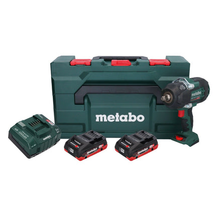 Metabo SSW 18 LTX 1450 BL cordless impact wrench 18 V 1450 Nm brushless + 2x rechargeable battery 4.0 Ah + charger + metaBOX