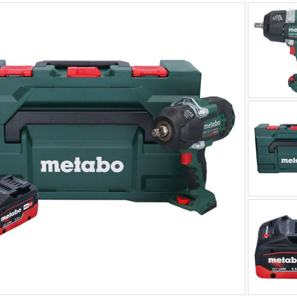 Metabo SSW 18 LTX 1450 BL Akku Schlagschrauber 18 V 1450 Nm Brushless + 1x Akku 5,5 Ah + metaBOX - ohne Ladegerät