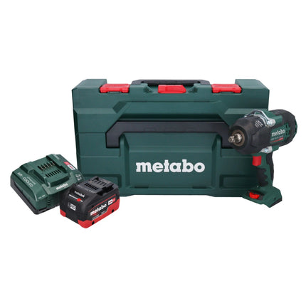 Metabo SSW 18 LTX 1450 BL avvitatore a impulsi a batteria 18 V 1450 Nm brushless + 1x batteria ricaricabile 8,0 Ah + caricatore + metaBOX