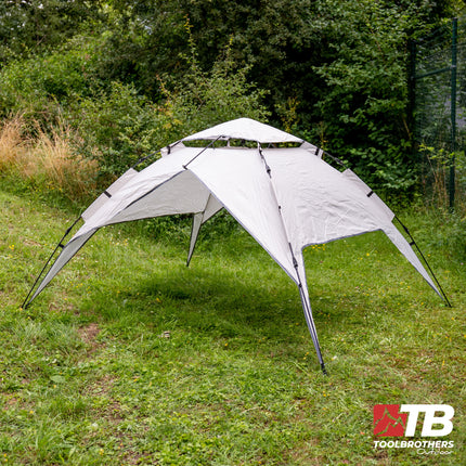 Toolbrothers Outdoor Camping Tente pour 2-4 personnes Tente dôme hydraulique Tente Pop-Up Etanche, 2000-3000 mm Wassersule