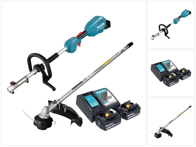 Multiherramienta sin cable Makita DUX 18 RG2X1 18 V sin escobillas + 2 baterías de 6,0 Ah + kit cargador