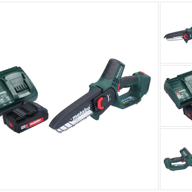 Metabo MS 18 LTX 15 Akku Gehölzsäge 18 V 15 cm 5 m/s + 1x Akku 2,0 Ah + Ladegerät