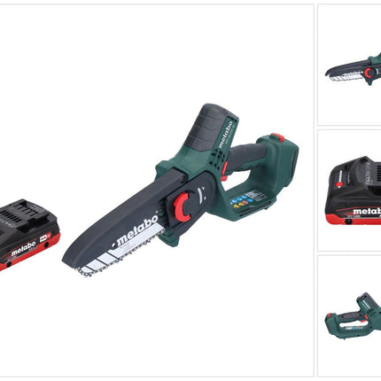 Metabo MS 18 LTX 15 Trononneuse sans fil 18 V 15 cm 5 m/s + 1x accu 4,0 Ah - sans chargeur