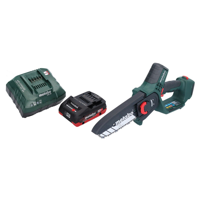 Metabo MS 18 LTX 15 sega da potatura a batteria 18 V 15 cm 5 m/s + 1x batteria ricaricabile 4,0 Ah + caricatore
