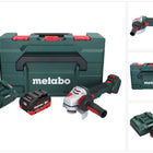 Metabo WVB 18 LTX BL 15-125 Quick Akku Winkelschleifer 18 V 125 mm Brushless + 1x Akku 8,0 Ah + Ladegerät + metaBOX