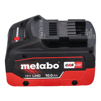 Metabo WVB 18 LTX BL 15-125 Quick Akku Winkelschleifer 18 V 125 mm Brushless + 1x Akku 10,0 Ah + metaBOX - ohne Ladegerät