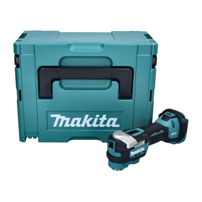 Herramienta multifunción a batería Makita DTM 52 ZJ 18 V Starlock Max sin escobillas + Makpac - sin batería, sin cargador