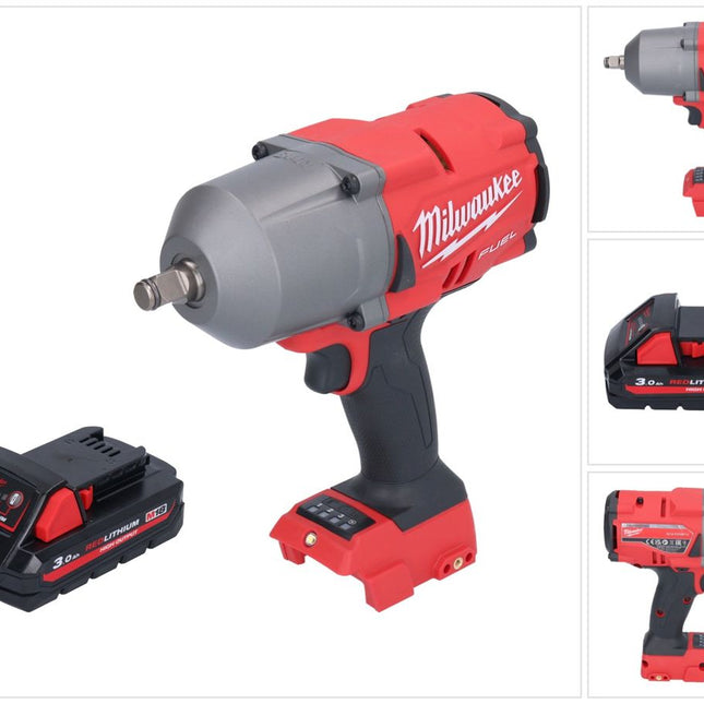 Clé à chocs sans fil Milwaukee M18 FHIWF12-301 18 V 1356 Nm 1/2" brushless + 1x batterie 3,0 Ah - sans chargeur