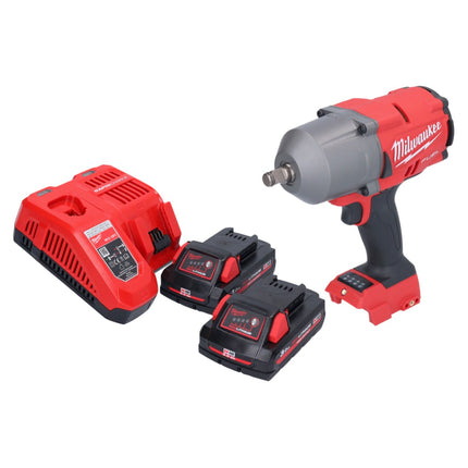 Milwaukee M18 FHIWF12-302 akumulatorowy klucz udarowy 18 V 1356 Nm 1/2" bezszczotkowy + 2x akumulator 3,0 Ah + ładowarka