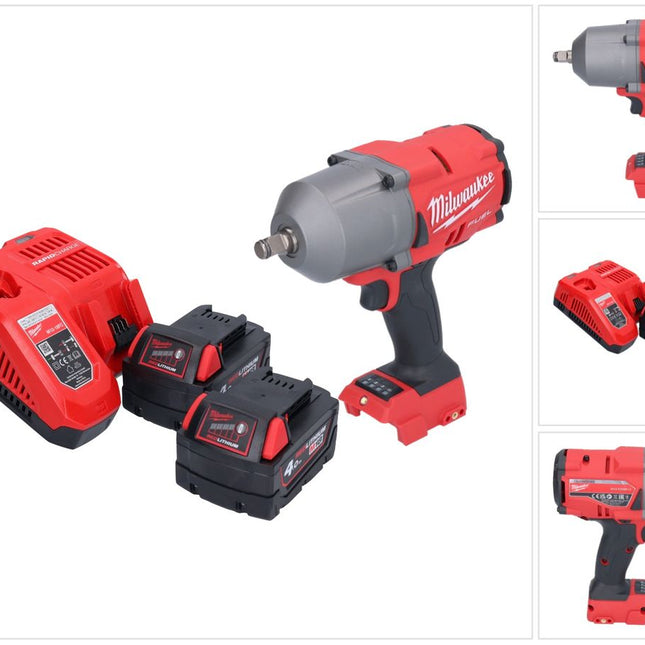 Clé à chocs sans fil Milwaukee M18 FHIWF12-402 18 V 1356 Nm 1/2" brushless + 2x batteries 4,0 Ah + chargeur