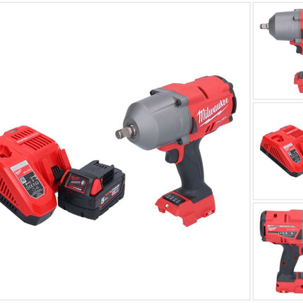 Clé à chocs sans fil Milwaukee M18 FHIWF12-501 18 V 1356 Nm 1/2" brushless + 1x batterie 5,0 Ah + chargeur