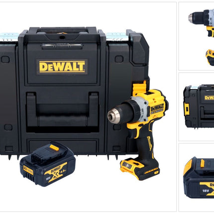 DeWalt DCD 800 NT Akku Bohrschrauber 18 V 90 Nm Brushless + 1x Akku 4,0 Ah + TSTAK - ohne Ladegerät