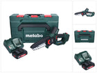Metabo MS 18 LTX 15 podadora sin cable 18 V 15 cm 5 m/s + 1x batería recargable 2,0 Ah + cargador + metaBOX
